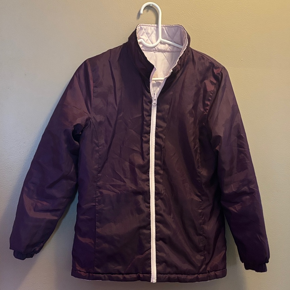 Reversible Purple Puffer Jacket
